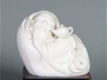 白瓷雕塑4寸茶圣陆羽  作者：苏清河