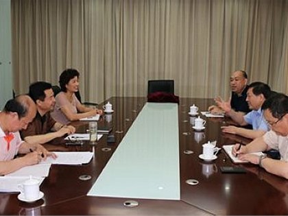 省轻工协会李伟鸣会长来陶瓷协会调研